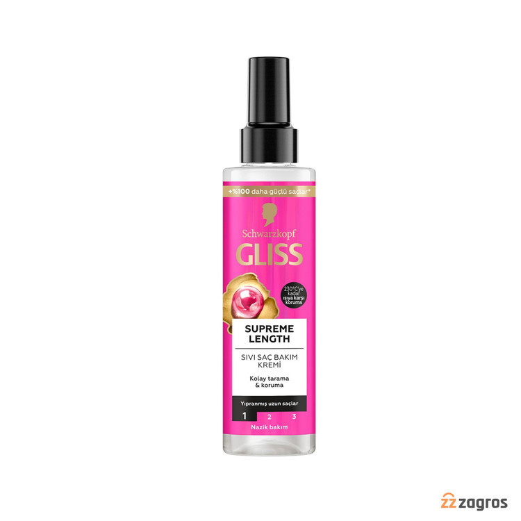 سرم دو فاز گلیس مخصوص موهای نازک شده پژمرده شده و وز شده خشک شده و بد حالت شده